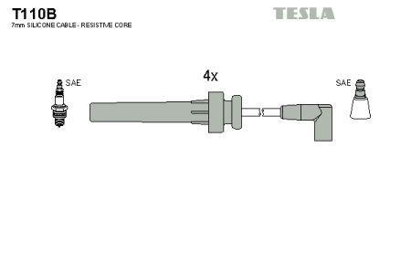 Tesla T110B Дроти високовольтні, комплект T110B: Купити в Україні - Добра ціна на EXIST.UA!
