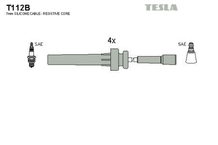 Tesla T112B Дроти високовольтні, комплект T112B: Купити в Україні - Добра ціна на EXIST.UA!