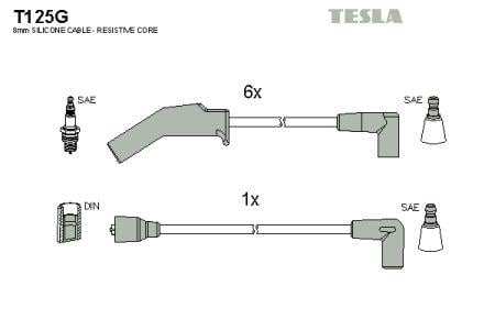 Tesla T125G Дроти високовольтні, комплект T125G: Купити в Україні - Добра ціна на EXIST.UA!
