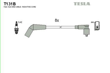 Tesla T131B Дроти високовольтні, комплект T131B: Купити в Україні - Добра ціна на EXIST.UA!