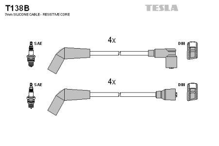 Tesla T138B Дроти високовольтні, комплект T138B: Купити в Україні - Добра ціна на EXIST.UA!