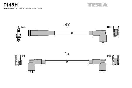 Tesla T145H Дроти високовольтні, комплект T145H: Купити в Україні - Добра ціна на EXIST.UA!