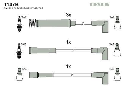 Tesla T147B Провода высоковольтные, комплект T147B: Отличная цена - Купить в Украине на EXIST.UA! T147B Tesla Провода высоковольтные, комплект