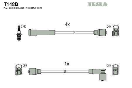 Tesla T148B Дроти високовольтні, комплект T148B: Купити в Україні - Добра ціна на EXIST.UA!