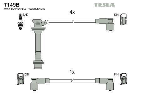 Tesla T149B Дроти високовольтні, комплект T149B: Приваблива ціна - Купити в Україні на EXIST.UA!