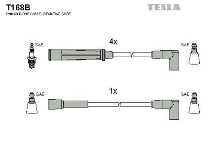 Tesla T168B Дроти високовольтні, комплект T168B: Купити в Україні - Добра ціна на EXIST.UA!