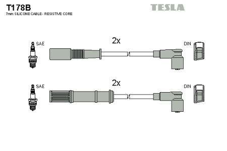 Tesla T178B Дроти високовольтні, комплект T178B: Купити в Україні - Добра ціна на EXIST.UA!