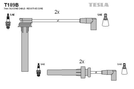 Tesla T189B Дроти високовольтні, комплект T189B: Купити в Україні - Добра ціна на EXIST.UA!