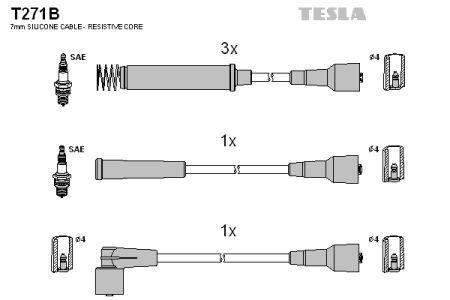 Tesla T271B Дроти високовольтні, комплект T271B: Купити в Україні - Добра ціна на EXIST.UA!