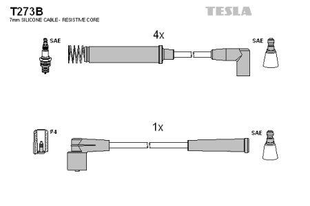 Tesla T273B Дроти високовольтні, комплект T273B: Купити в Україні - Добра ціна на EXIST.UA!