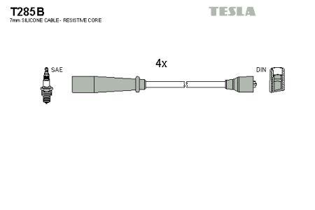 Tesla T285B Дроти високовольтні, комплект T285B: Купити в Україні - Добра ціна на EXIST.UA!