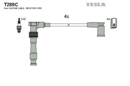 Tesla T289C Дроти високовольтні, комплект T289C: Приваблива ціна - Купити в Україні на EXIST.UA!