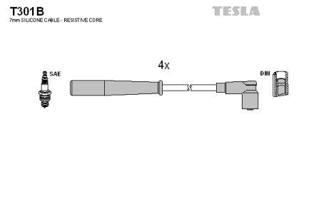 Tesla T301B Дроти високовольтні, комплект T301B: Купити в Україні - Добра ціна на EXIST.UA!