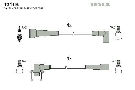 Tesla T311B Дроти високовольтні, комплект T311B: Купити в Україні - Добра ціна на EXIST.UA!