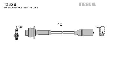 Tesla T332B Дроти високовольтні, комплект T332B: Купити в Україні - Добра ціна на EXIST.UA!