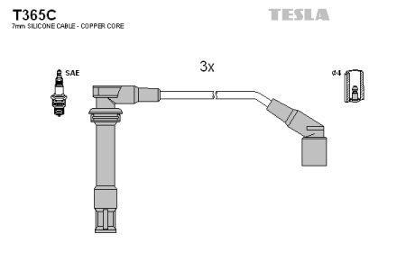 Tesla T365C Дроти високовольтні, комплект T365C: Купити в Україні - Добра ціна на EXIST.UA!