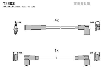 Tesla T368S Дроти високовольтні, комплект T368S: Купити в Україні - Добра ціна на EXIST.UA!
