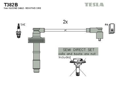 Tesla T382B Дроти високовольтні, комплект T382B: Купити в Україні - Добра ціна на EXIST.UA!