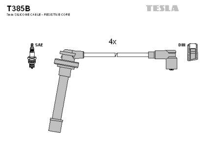 Tesla T385B Дроти високовольтні, комплект T385B: Купити в Україні - Добра ціна на EXIST.UA!