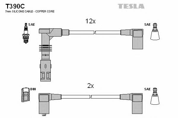 Tesla T390C Дроти високовольтні, комплект T390C: Купити в Україні - Добра ціна на EXIST.UA!