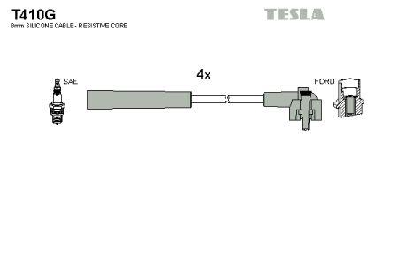 Tesla T410G Дроти високовольтні, комплект T410G: Купити в Україні - Добра ціна на EXIST.UA!