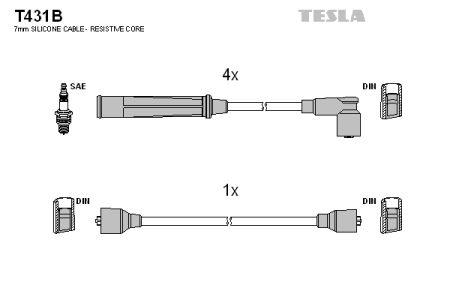 Tesla T431B Дроти високовольтні, комплект T431B: Купити в Україні - Добра ціна на EXIST.UA!