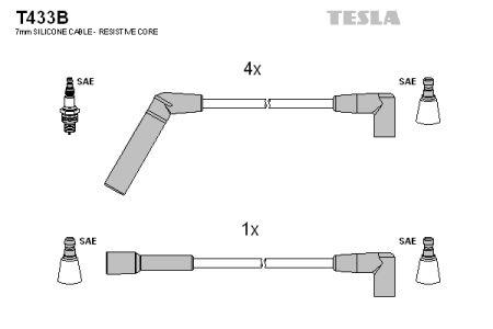 Tesla T433B Дроти високовольтні, комплект T433B: Купити в Україні - Добра ціна на EXIST.UA!