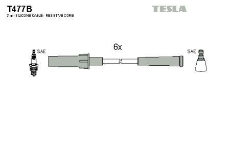 Tesla T477B Дроти високовольтні, комплект T477B: Купити в Україні - Добра ціна на EXIST.UA!