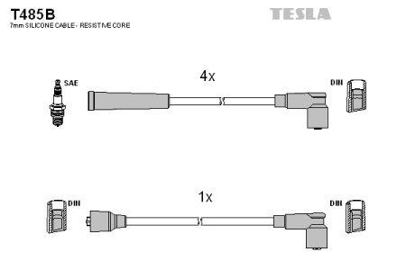 Tesla T485B Дроти високовольтні, комплект T485B: Купити в Україні - Добра ціна на EXIST.UA!