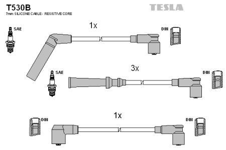 Tesla T530B Дроти високовольтні, комплект T530B: Купити в Україні - Добра ціна на EXIST.UA!