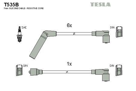 Tesla T535B Дроти високовольтні, комплект T535B: Купити в Україні - Добра ціна на EXIST.UA!