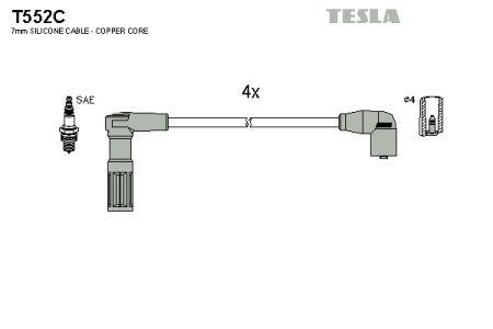 Tesla T552C Дроти високовольтні, комплект T552C: Купити в Україні - Добра ціна на EXIST.UA!
