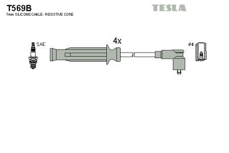 Tesla T569B Дроти високовольтні, комплект T569B: Купити в Україні - Добра ціна на EXIST.UA!