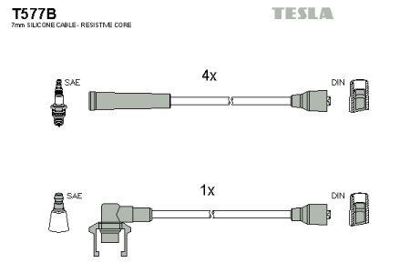 Tesla T577B Дроти високовольтні, комплект T577B: Купити в Україні - Добра ціна на EXIST.UA!