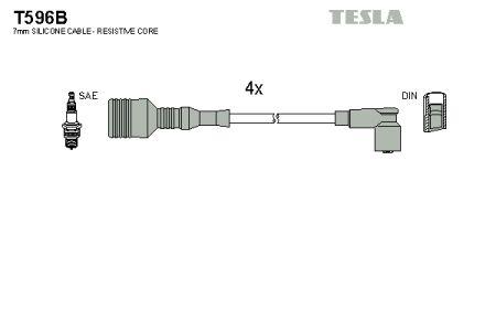 Tesla T596B Дроти високовольтні, комплект T596B: Купити в Україні - Добра ціна на EXIST.UA!