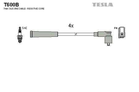 Tesla T600B Дроти високовольтні, комплект T600B: Купити в Україні - Добра ціна на EXIST.UA!