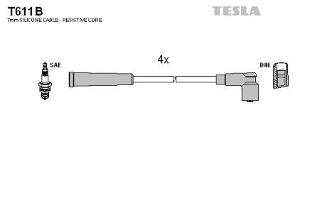 Tesla T611B Дроти високовольтні, комплект T611B: Купити в Україні - Добра ціна на EXIST.UA!