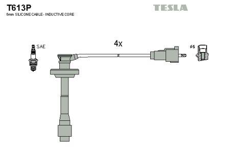Tesla T613P Дроти високовольтні, комплект T613P: Купити в Україні - Добра ціна на EXIST.UA!