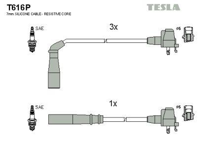 Tesla T616P Дроти високовольтні, комплект T616P: Купити в Україні - Добра ціна на EXIST.UA!