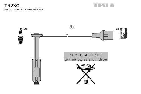 Tesla T623C Дроти високовольтні, комплект T623C: Купити в Україні - Добра ціна на EXIST.UA!