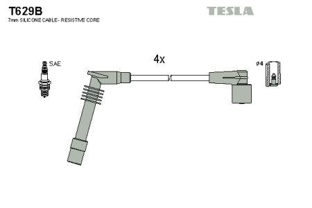 Tesla T629B Дроти високовольтні, комплект T629B: Купити в Україні - Добра ціна на EXIST.UA!