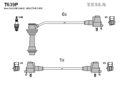 Tesla T639P Дроти високовольтні, комплект T639P: Купити в Україні - Добра ціна на EXIST.UA!