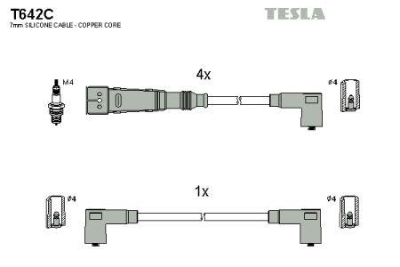 Tesla T642C Дроти високовольтні, комплект T642C: Купити в Україні - Добра ціна на EXIST.UA!