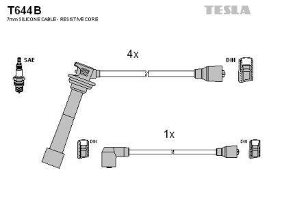 Tesla T644B Дроти високовольтні, комплект T644B: Купити в Україні - Добра ціна на EXIST.UA!