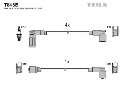 Tesla T645B Дроти високовольтні, комплект T645B: Купити в Україні - Добра ціна на EXIST.UA!
