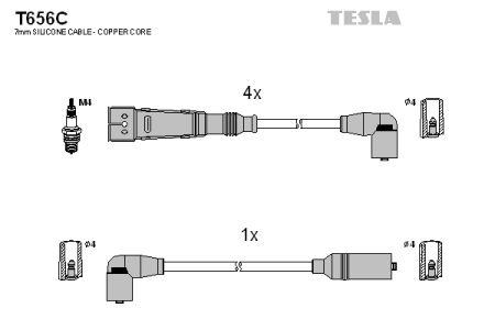 Tesla T656C Дроти високовольтні, комплект T656C: Купити в Україні - Добра ціна на EXIST.UA!