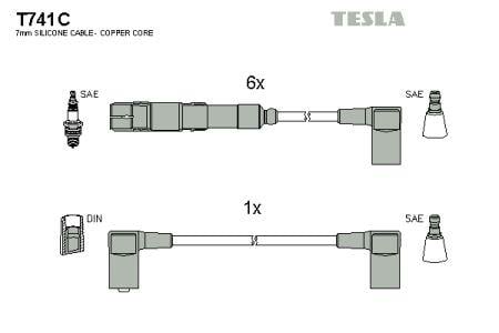Tesla T741C Дроти високовольтні, комплект T741C: Приваблива ціна - Купити в Україні на EXIST.UA!