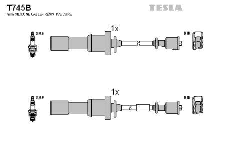 Tesla T745B Дроти високовольтні, комплект T745B: Приваблива ціна - Купити в Україні на EXIST.UA!