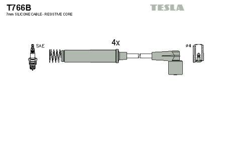 Tesla T766B Дроти високовольтні, комплект T766B: Купити в Україні - Добра ціна на EXIST.UA!
