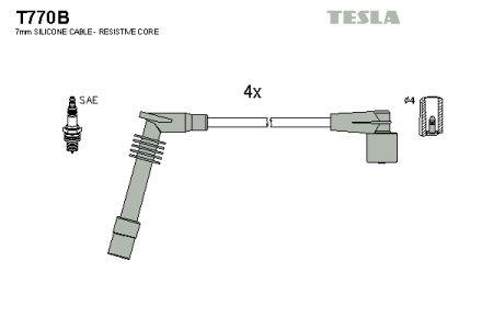Tesla T770B Дроти високовольтні, комплект T770B: Купити в Україні - Добра ціна на EXIST.UA!